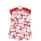 Hudson Baby Baby Girls Cotton Dresses Casual Dress, Red Pink Hearts, 12-18 Months Us