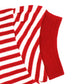 College Baby Striped Game Day Polo Dress With Bloomer - Western Kentucky Hilltoppers Logo - Red/White - 0-3 Months