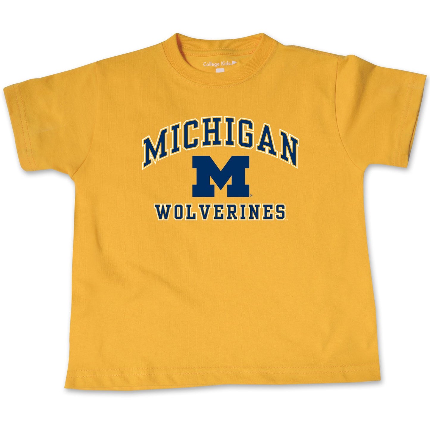 Ncaa Michigan Wolverines Toddler Short Sleeve Tee, 2 Toddler, Athletic Gold