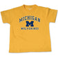 Ncaa Michigan Wolverines Toddler Short Sleeve Tee, 4 Toddler, Athletic Gold