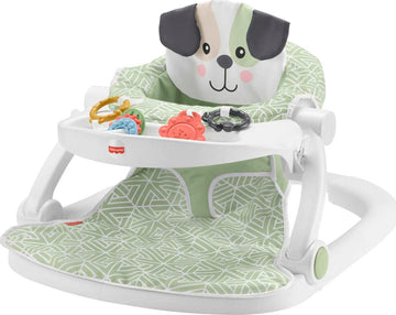 Fisher-Price Baby Portable Baby Chair Sit-Me-Up Floor Seat With Snack Tray And Developmental Toys, Puppy Perfection [Amazon Excl