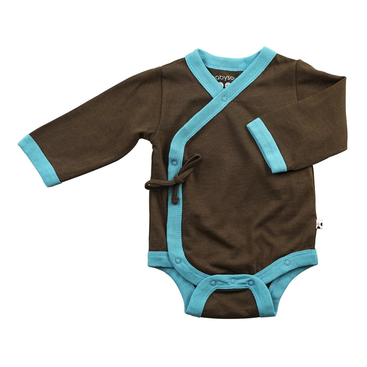 Babysoy Unisex Baby Kimono Bodysuit - Chocolate - 3-6 Months – WBBAPB004N0K03U