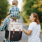 Frank Mully Diaper Bag Backpack Large Multifunction Travel Baby Bag For Mom Dad Black White