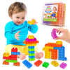 LESONG Sensory Soft Building Blocks for Toddlers:36 Pcs Jelly Squishy Stacking Blocks for Toddlers 1-3, Sensory Toys for Kids wi