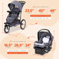 Baby Trend Journey Jogger Travel System, Stellar Grey