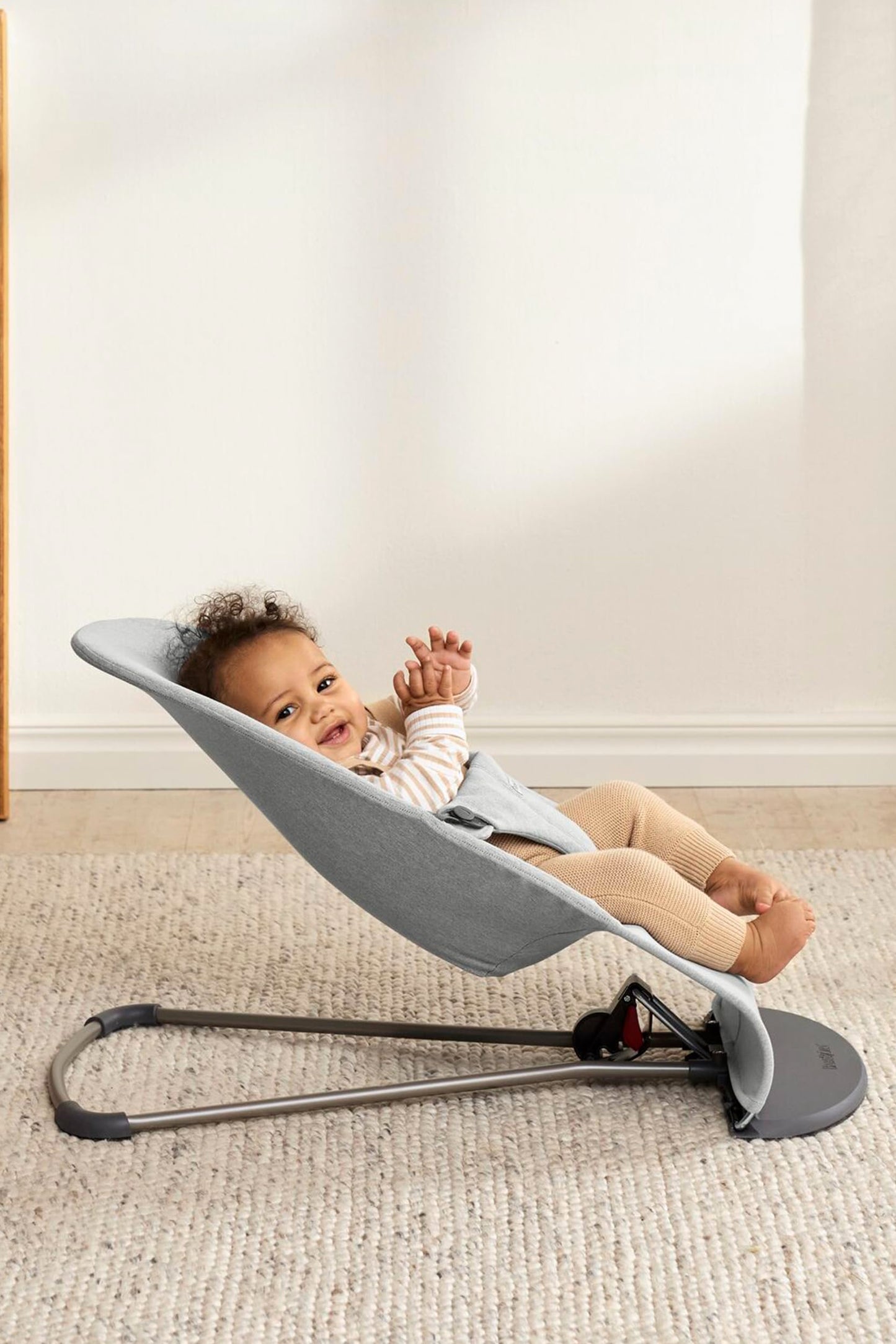 Babybjrn Bouncer Bliss, Woven M  Lange, Light Grey