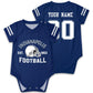 OAOANS Indianapolis Baby Clothes Custom Name Number Personalized Football Baby Jersey Clothing Newborn Toddler Apparel 0-24 Mont