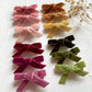 Velvet Bows For Baby Girls, 20Pcs Boutique Tiny Baby Hair Clips, Fully Lined Hair Barrettes Alligators For Infants Toddlers Fine
