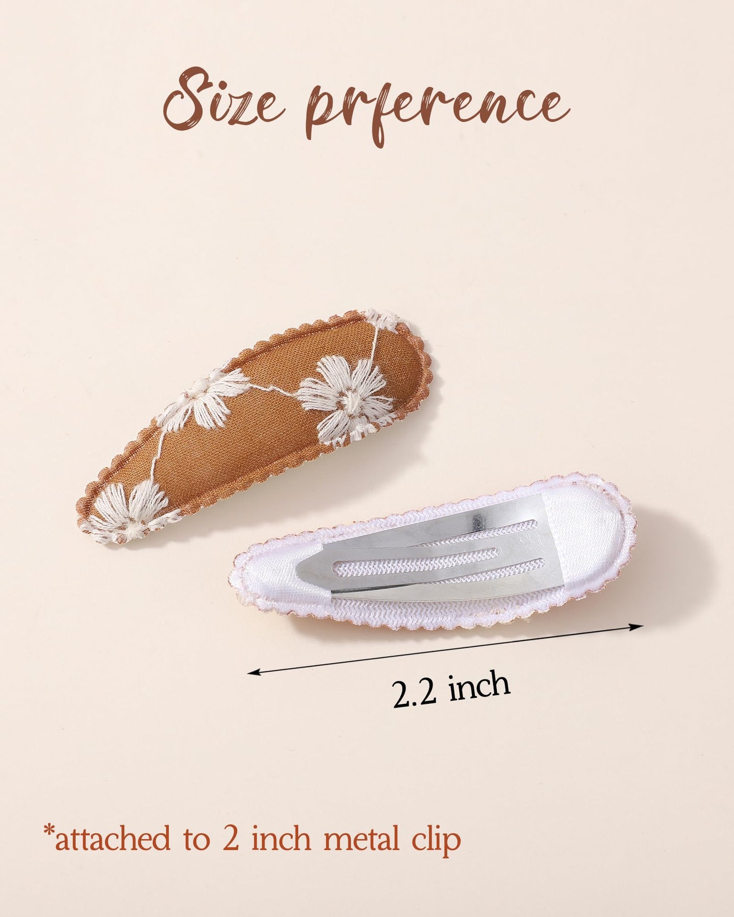 Doboi 40Pcs Toddler Hair Clips Baby Girl Hair Bows Clips Floral Print Non Slip Wrapped Snap Hairpins Flower Clips For Hair Barre