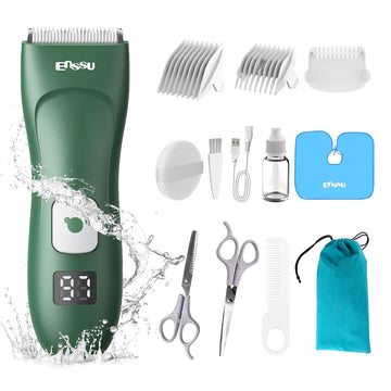 Baby Hair Clippers For Beginners - 13 Pieces Professional Baby Hair Cutting Kit, Silent Hair Clippers Autism With Ipx7 Waterproo