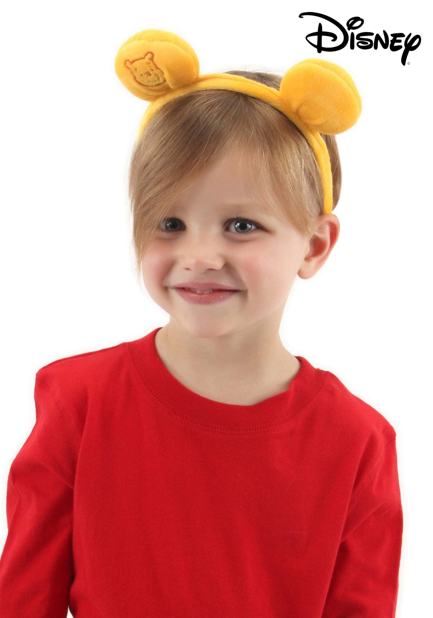 Disney Pooh Ears Headband - Plush Ears With Embroidered Pooh Face, Officially Licensed