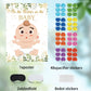 Sietdeseo Pin The Pacifier On The Baby Game - 48 Pcs Stickers, Large Eucalyptus Poster For Kids Birthday, Baby Shower Party Supp