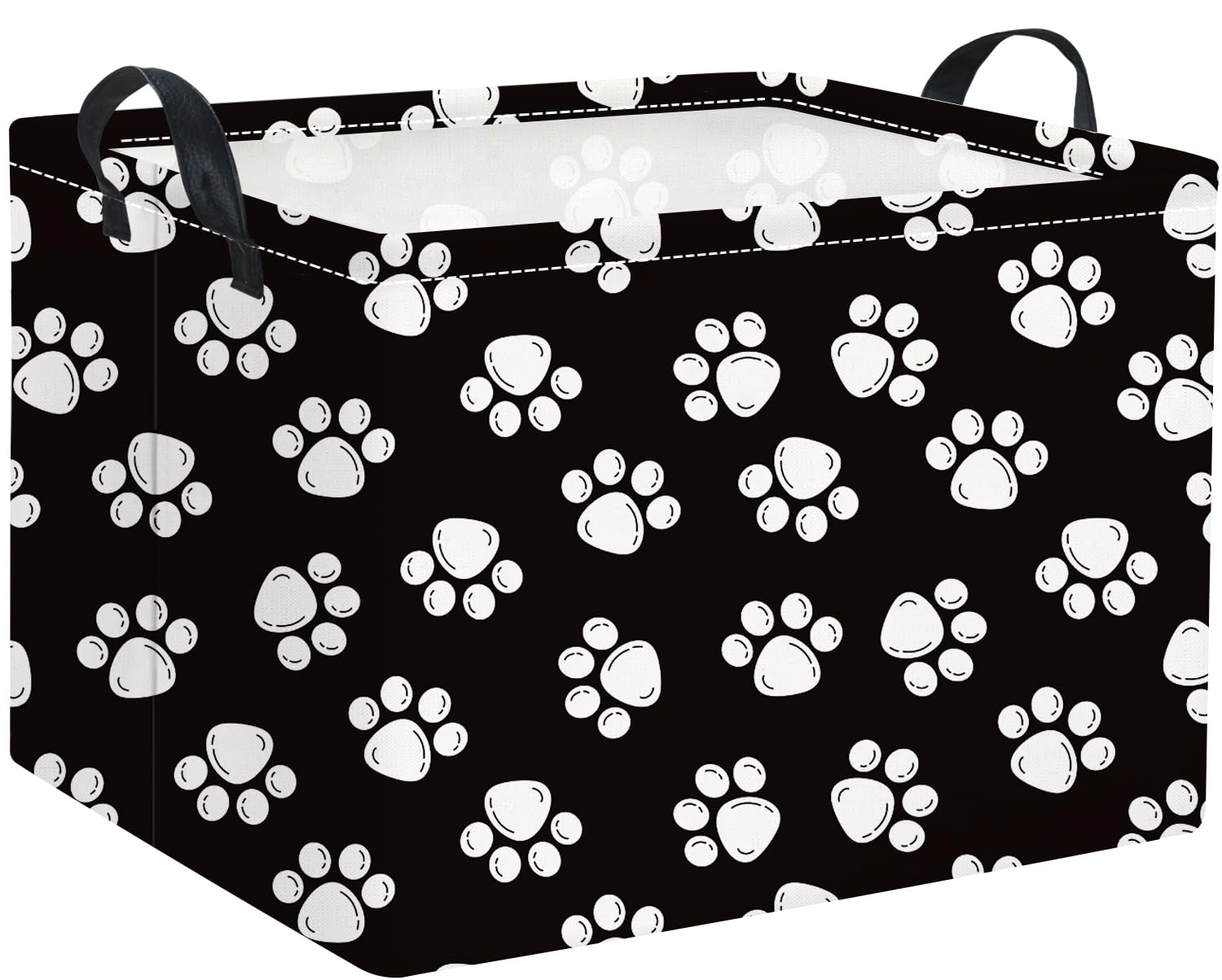 HIYAGON Rectangular Dog Basket Kids Baby Nursery Storage Basket for Boys Football Room Decor Cute Toy Storage Organizer Bins Bed