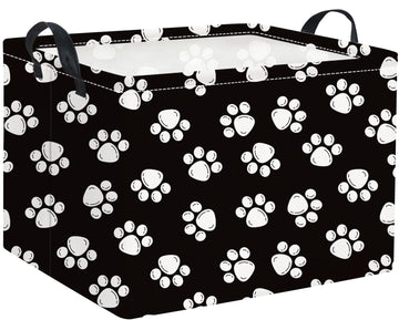 HIYAGON Rectangular Dog Basket Kids Baby Nursery Storage Basket for Boys Football Room Decor Cute Toy Storage Organizer Bins Bed
