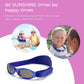 Baby Banz Retro Baby Sunglasses, 0-24 Months - Pacific Blue - Uv Eye Protection
