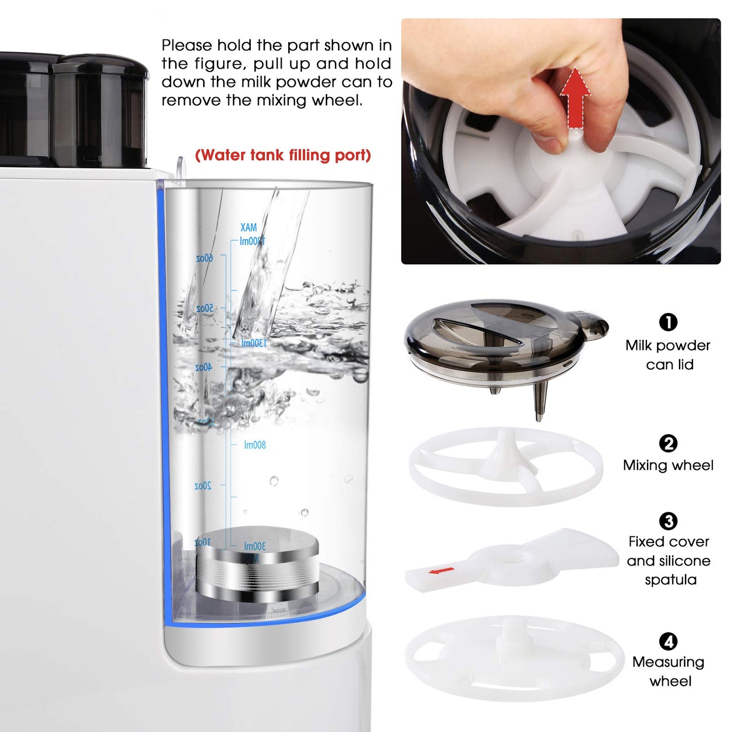 Babyexo Formula Milk Dispenser, Automatic Electric Formula Mixer Warmer, Milking Machine For Baby - Easily Make Bottle With Auto