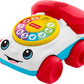 Fisher-Price Baby Toy Chatter Telephone Vehicle Push-Along with Sounds for Crawling Developmental Play Infants Ages 6+ Months