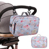 Momigo Baby Diaper Caddy For Outdoor - Tote Baby Stroller Bag Nursery Storage Bin For Diapers, Wipes & Toys (Pink)