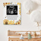 Hatzelou Winnie Baby Shower Sign Picture Frame - Message From The Bump Sonogram Frame, Honey Theme Gender Reveal, Pregnancy Mile