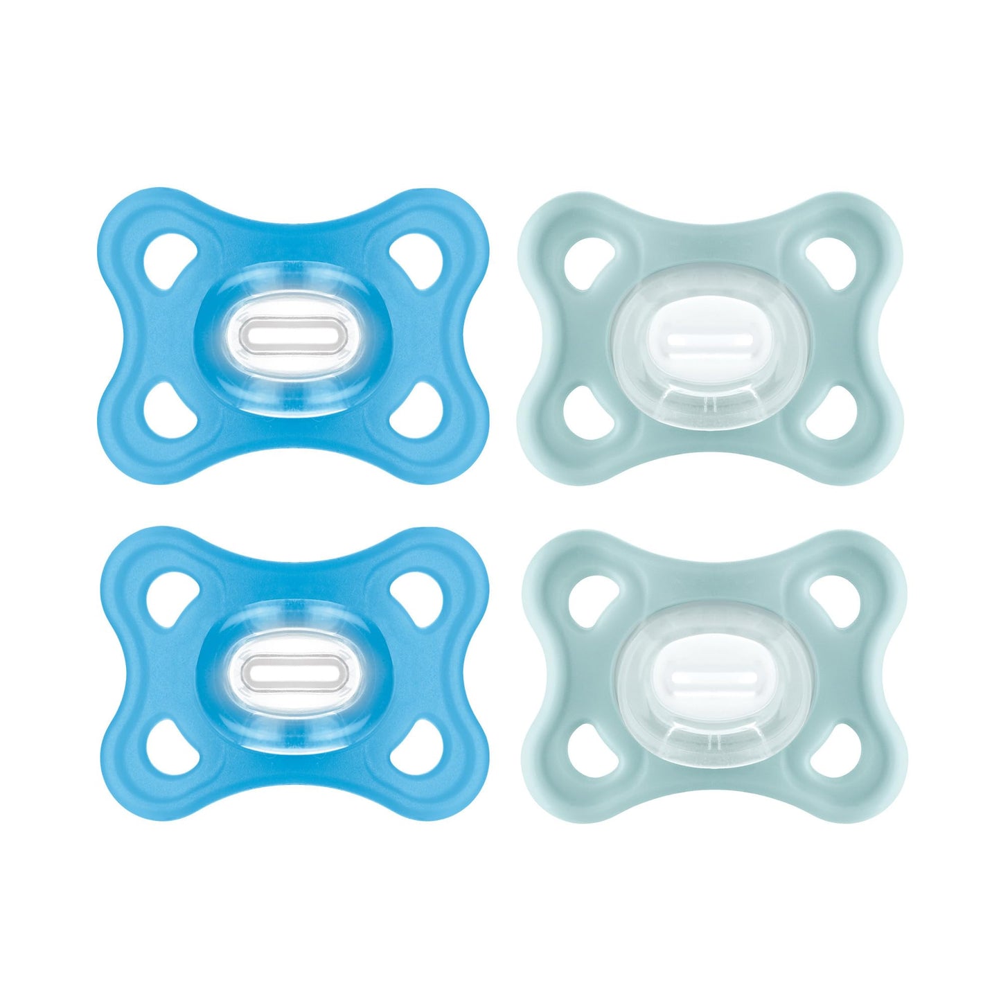 Mam Comfort Pacifiers, Newborn Pacifiers, 4 Count, Mam Pacifiers 3-12 Months, Best Pacifier For Breastfed Babies, Boy Silicone P