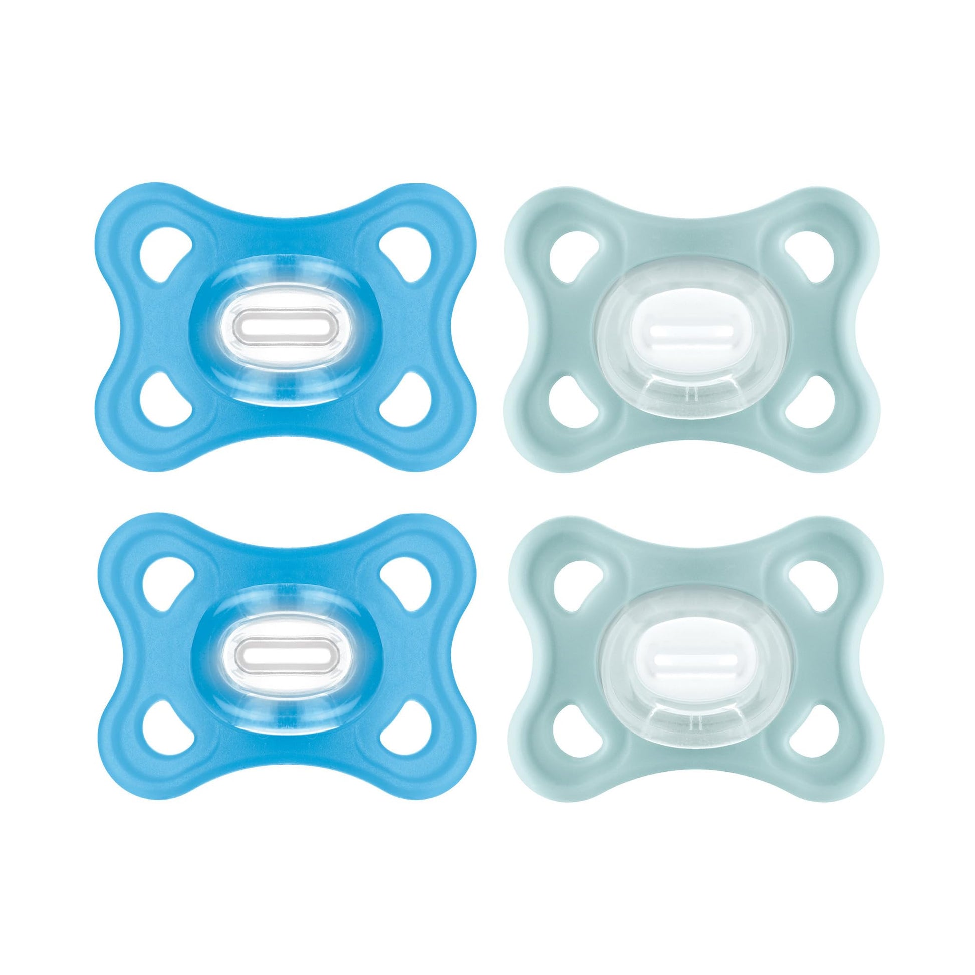 Mam Comfort Pacifiers, Newborn Pacifiers, 4 Count, Mam Pacifiers 3-12 Months, Best Pacifier For Breastfed Babies, Boy Silicone P