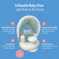 Inflatable Baby Seat For 3-36 Months W/Built-In Pump & Detachable Canopy, Sit Me Up Floor Seat For Baby W/Safety Straps, Inflata
