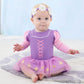 Dressy Daisy Baby Girls Princess Onesie Costume Romper Bodysuit Halloween Birthday Dress Up With Headband Purple Size 3-6 Months