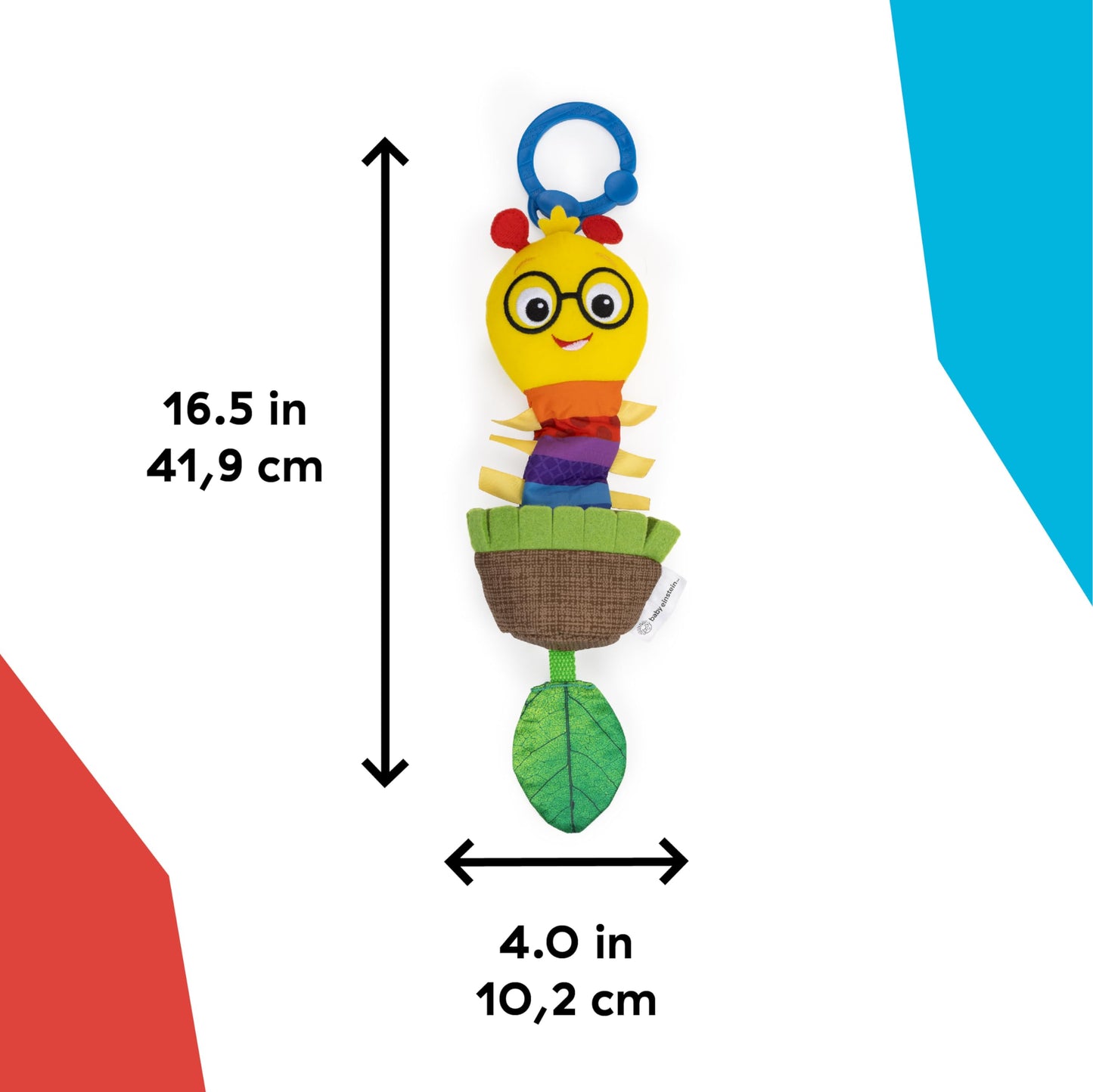 Baby Einstein Cal-a-Puller Pull & Shake Stroller Toy, Ages 0 Months and Up