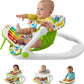 Fisher-Price Portable Baby Chair Kick & Play Deluxe Sit-Me-Up Seat with Piano Learning Toy and Snack Tray for Infants to Toddler