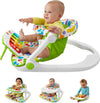 Fisher-Price Portable Baby Chair Kick & Play Deluxe Sit-Me-Up Seat with Piano Learning Toy and Snack Tray for Infants to Toddler