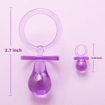 24 Baby Shower Pacifiers Necklace