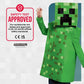 Creeper Classic Minecraft Costume, Green, Medium (7-8)