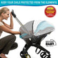 Baby Child Car Seat Rain Cover For Doona Car Seat Protects Insect Screen, Waterproof, Travel