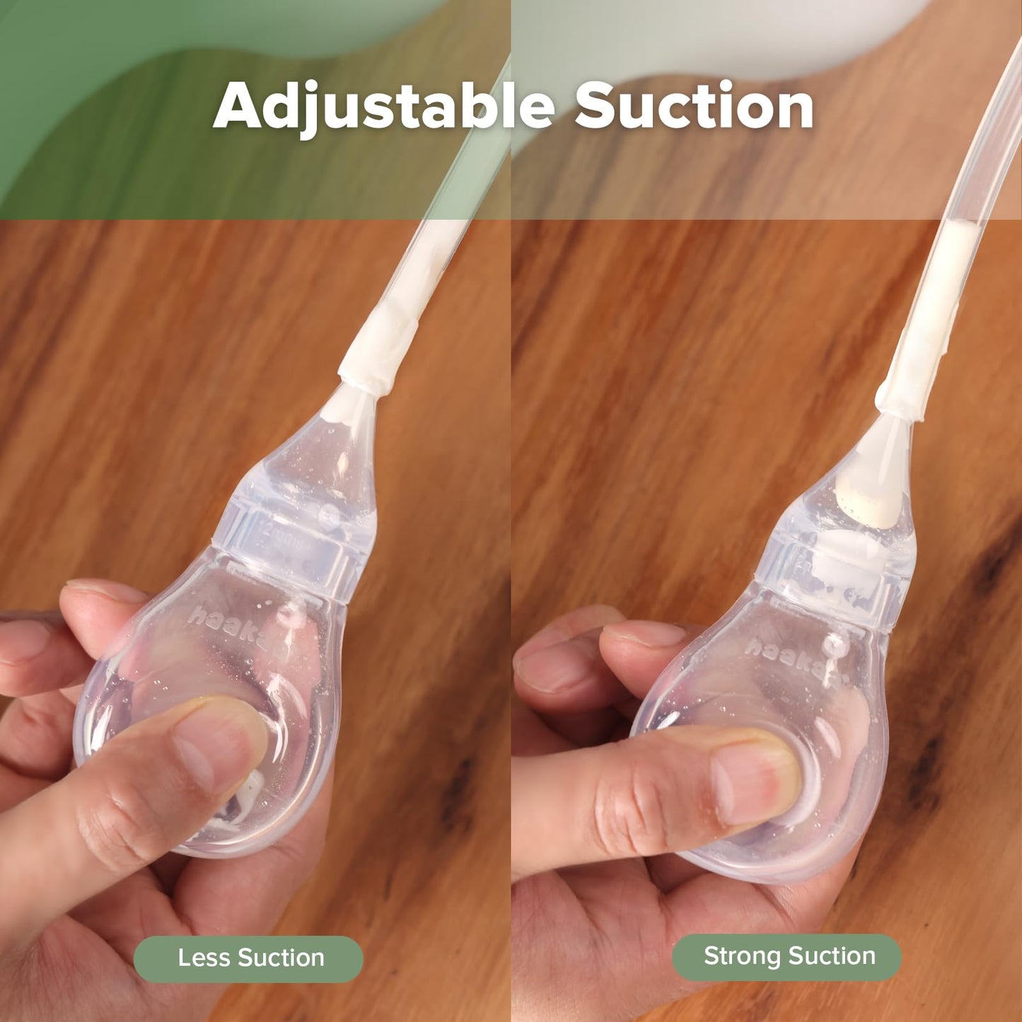 Haakaa Silicone Baby Nasal Aspirator | Nose Bulb Syringe | Easy-Squeezy Baby Nose Cleaner, Newborn Infant &Toddler - Bpa Free Si