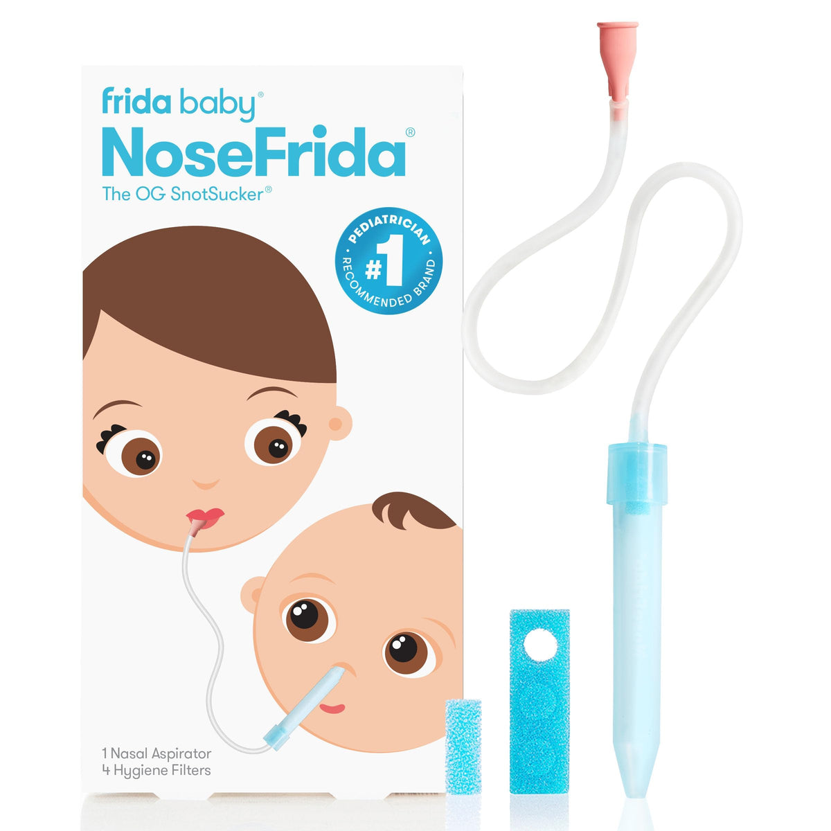 Frida Baby NoseFrida SnotSucker for Baby, Nasal Aspirator for Baby, No ...