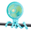 2023 New Stroller Fan, Portable Pram Fan Small Personal With Flexible Tripod Clip On Fan For Crib, Office, Treadmill, Bike, Trav