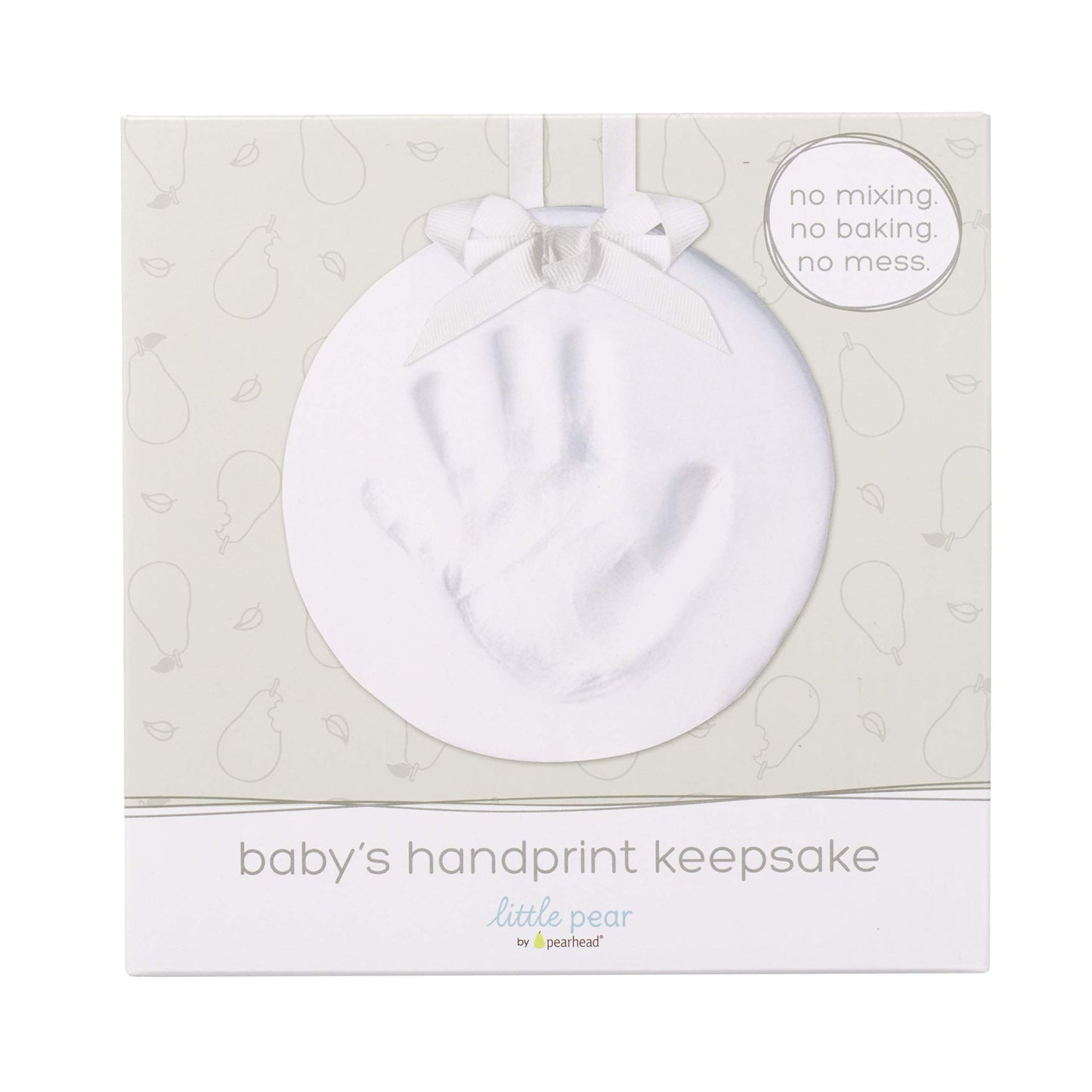 Little Pear Hanging Baby'S Print Keepsake Ornament, Nursery D  Cor, Creative Baby Gift, Addition To Baby Registry, Holiday Stock
