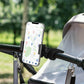 Onedone Stroller Phone Holder - Portable Phone Mount For Baby Stroller, Treadmill, Spin Bike, Desk, Car With Gooseneck Flexible