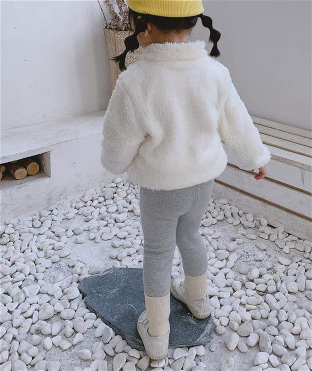 Wallarenear Baby Girls Boys Winter Fleece Coat Toddler Kids Faux Fur Jacket Warm Hooded Outwear Cardigan With Ears Fall Winter O