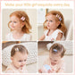 20 Pcs Snap Toddler Hair Clips - Flower Patterns, Wrapped Mini Barrettes, Cute Hair Accessories For Girls And Infants
