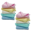 Arsaha Pack Of 10 Baby Muslin Washcloths Set (12   X12   ), 6 Layers Multi-Colored Baby Washcloths Made Of 100% Organic Cotton H