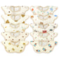 Elliehouse Baby Bibs For Girls Boys 10 Pack Muslin Drooling Drool Teething Teeth Bibs Muslin Cotton Absorbent Soft Bibs For Infa