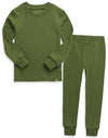 Vaenait Baby Kids Long Sleeve Sleepwear Pajamas 2Pcs Set Modal Olive M