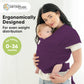 KeaBabies Baby Wrap Carrier - All in 1 Original Breathable Baby Sling, Lightweight,Hands Free Baby Carrier Sling, Baby Carrier W