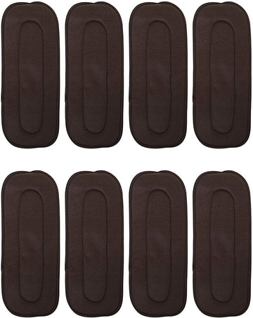 Kindar Care 5 Layers Bamboo Charcoal Insert Pad | High Absorbent | 30 X 12 Cm | Easy To Wash & Dry | Reusable Pads | Diaper Inse