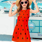 Halloween Girl'S Fruit Dresses Watermelon Dress Skater Twirly Tropical Holiday Sundress 9-10 Years