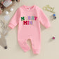 Fybitbo Infant Baby Boy Girl Clothing Santa Long Sleeve Jumpsuit Romper Onesie Cute Newborn Christmas Outfit Winter Clothes (Pin
