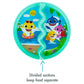 The First Years Pinkfong Baby Shark Divided Suction Plate- Dishwasher Safe Baby Plates With Suction Cups - Baby Feeding Essentia