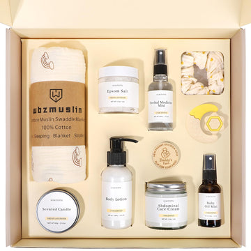 New Mom Gifts, 11 Luxury New Mom Care Package After Baby, Pregnancy Gifts For Expecting Mom To Be, Postpartum Gifts Basket With