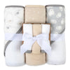Hooded Baby Bath Towel and Washcloth 6 Piece Set for Newborns, Infants & Toddlers, Boys & Girls Baby Hooded Towels Set (Little L